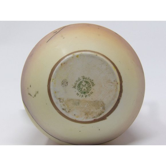 Antique Hand Painted Nippon Green Label Handled Vase with Egyptian Scene with Mo - Picture 10 of 10